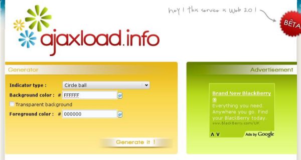 Ajaxload Loading Gif Creator