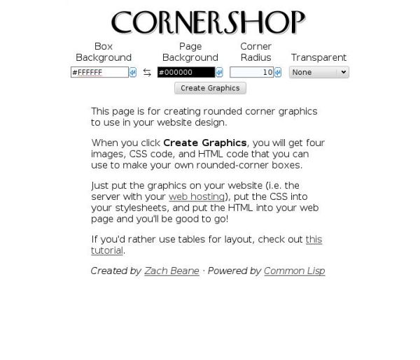 Cornershop Rounded Corners for CSS backgrounds