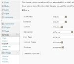 WordPress 3 - Exporting a Website
