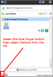 Test Skype Video for Linux - Skype Options.