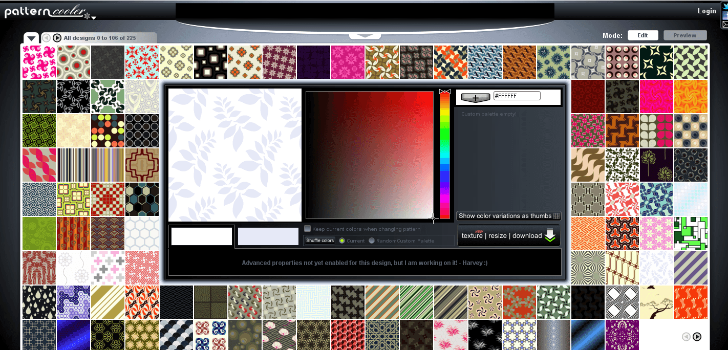 Seamless Website Pattern Background Designs