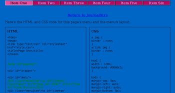 CSS Controlled Navbar Tab Highlights