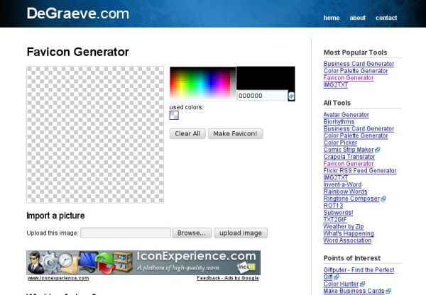 De Graeve Favicon Generator