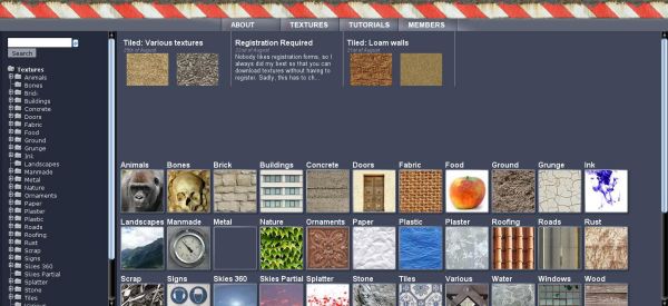 CGTextures - the largest collections of free textures available on the web