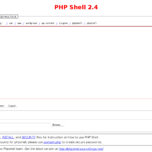 PHP Shell 2.4 for WordPress
