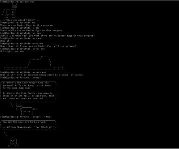 Linux TTY Console Has Special Moo Powers