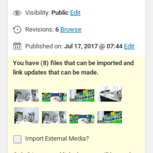 Import External Images Post Editor Metabox