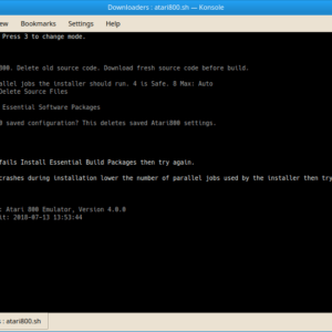 Atari800 Linux Installer Screenshot